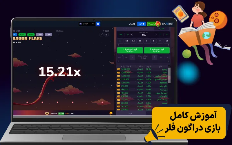 آموزش کامل بازی دراگون فلر: از شروع تا حرفه ای شدن