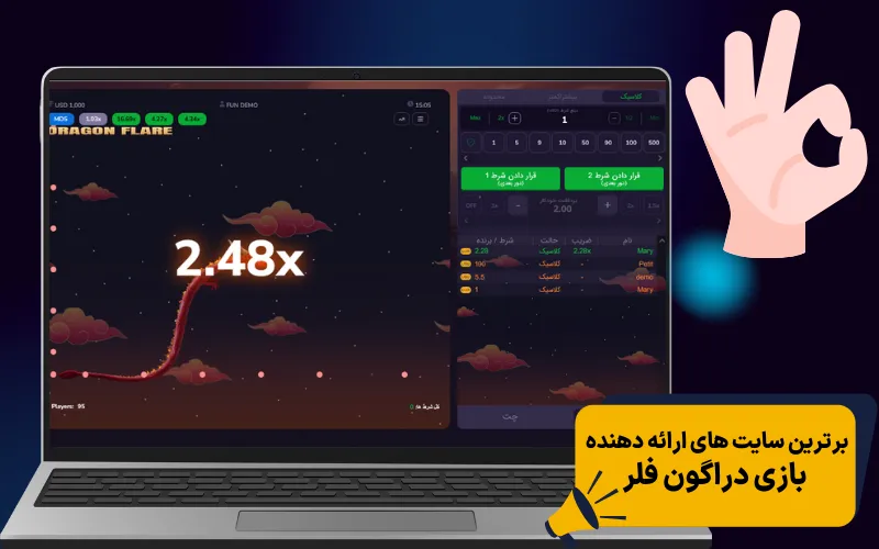 برترین سایت های ارائه دهنده بازی دراگون فلر