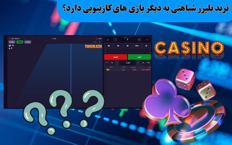 ترید بلیزر شباهتی به دیگر بازی های کازینویی دارد؟