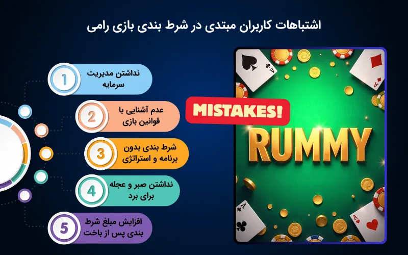 کاربران تازه وارد چه اشتباهاتی را در بازی رامی تکرار می کنند؟